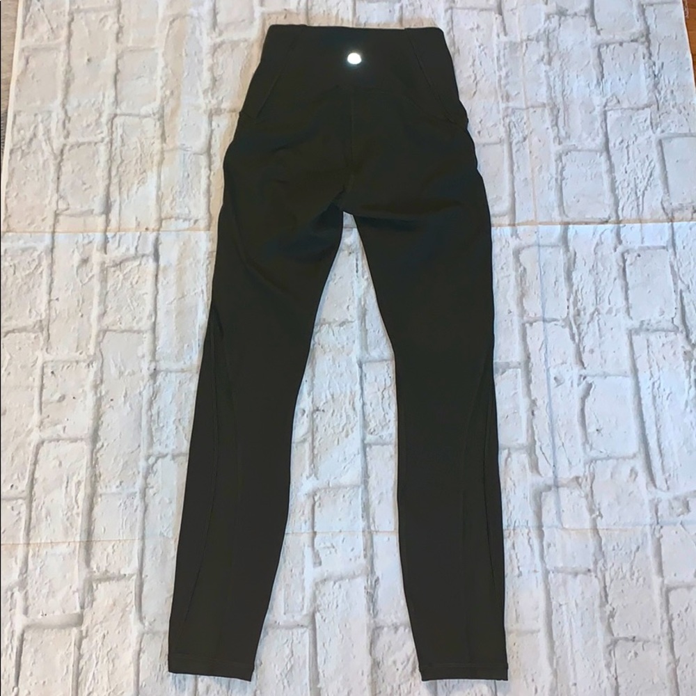 Lululemon NWOT army green leggings sz 2